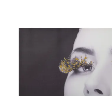 DRUK NA PŁÓTNIE Z APLIKACJAMI LADY DARK 80X2,8X80 cm